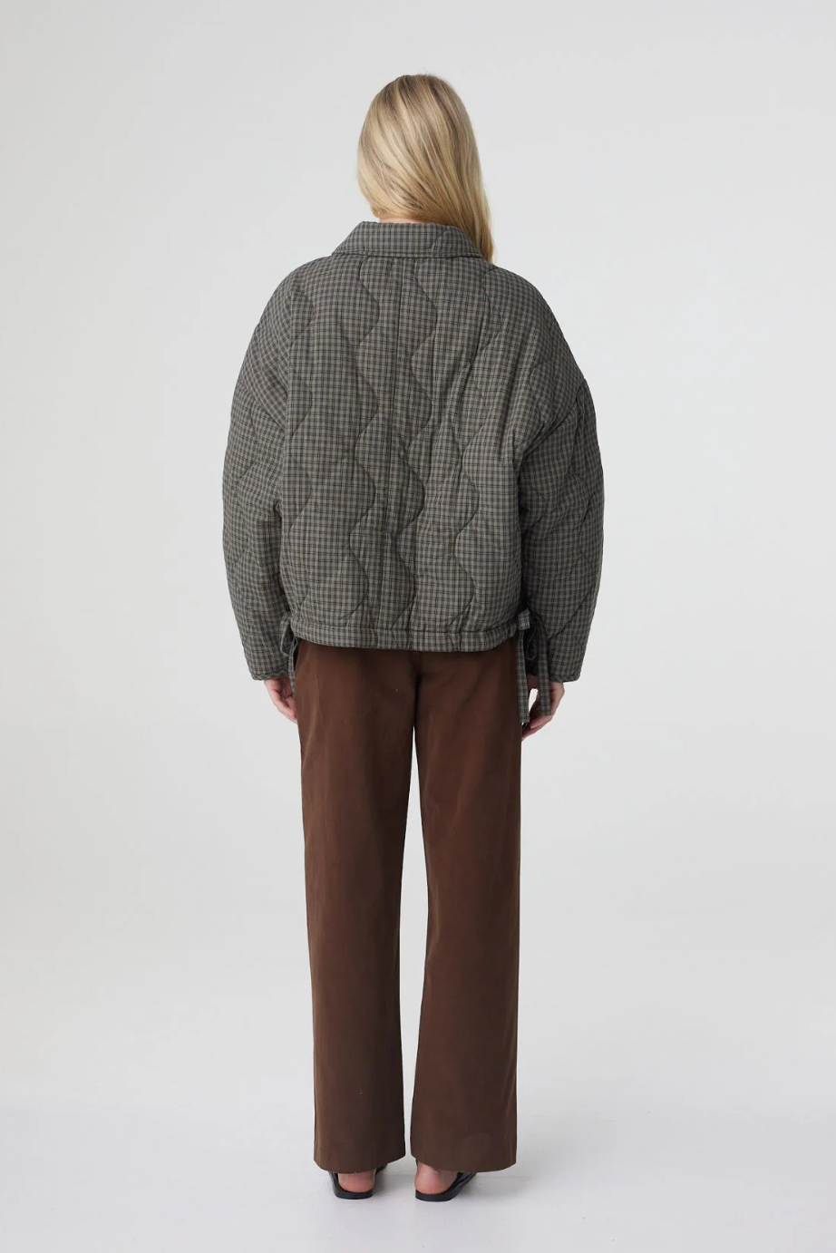 Matteo Jacket - Olive & Teal Check