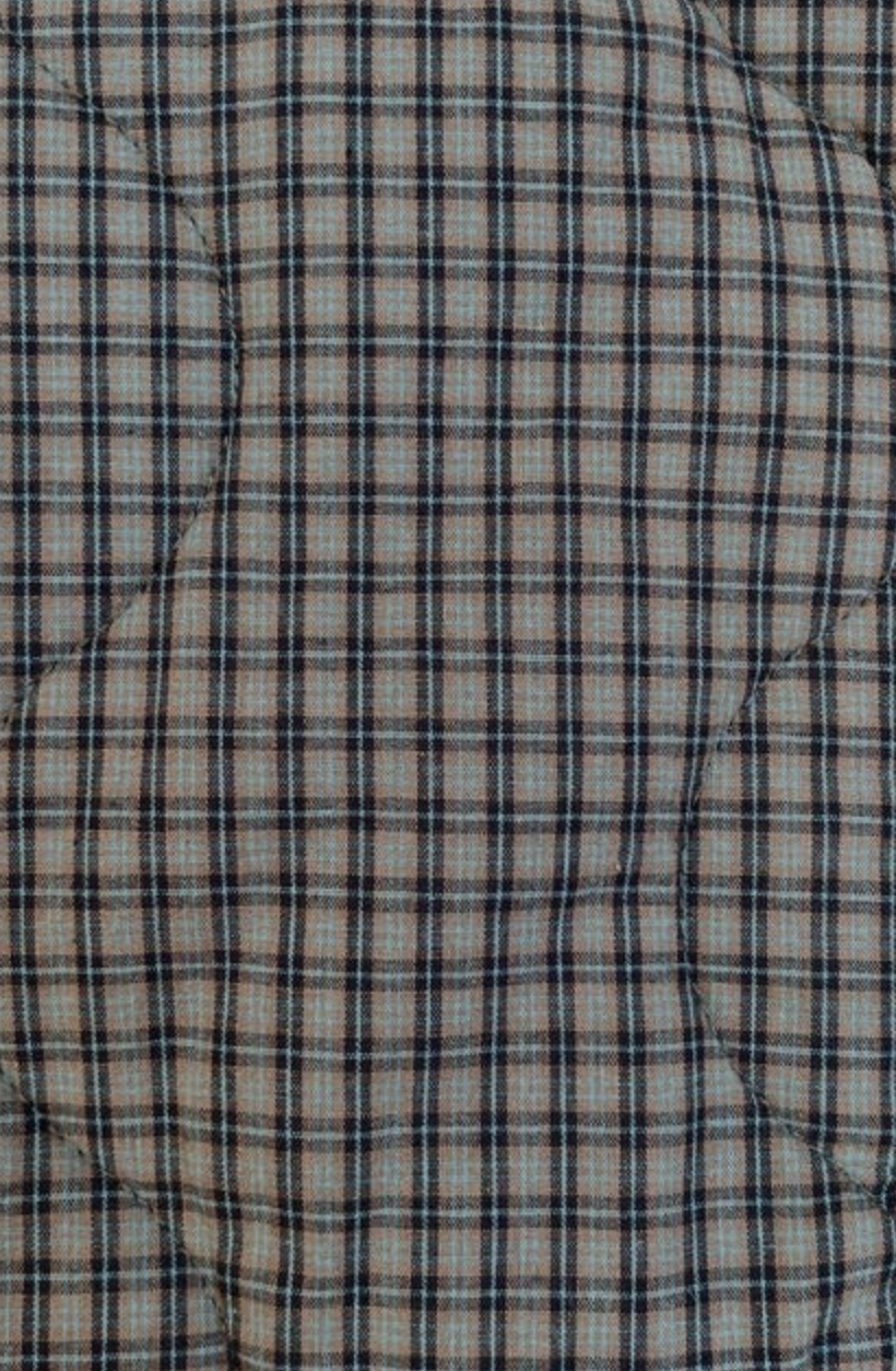 Matteo Jacket - Olive & Teal Check