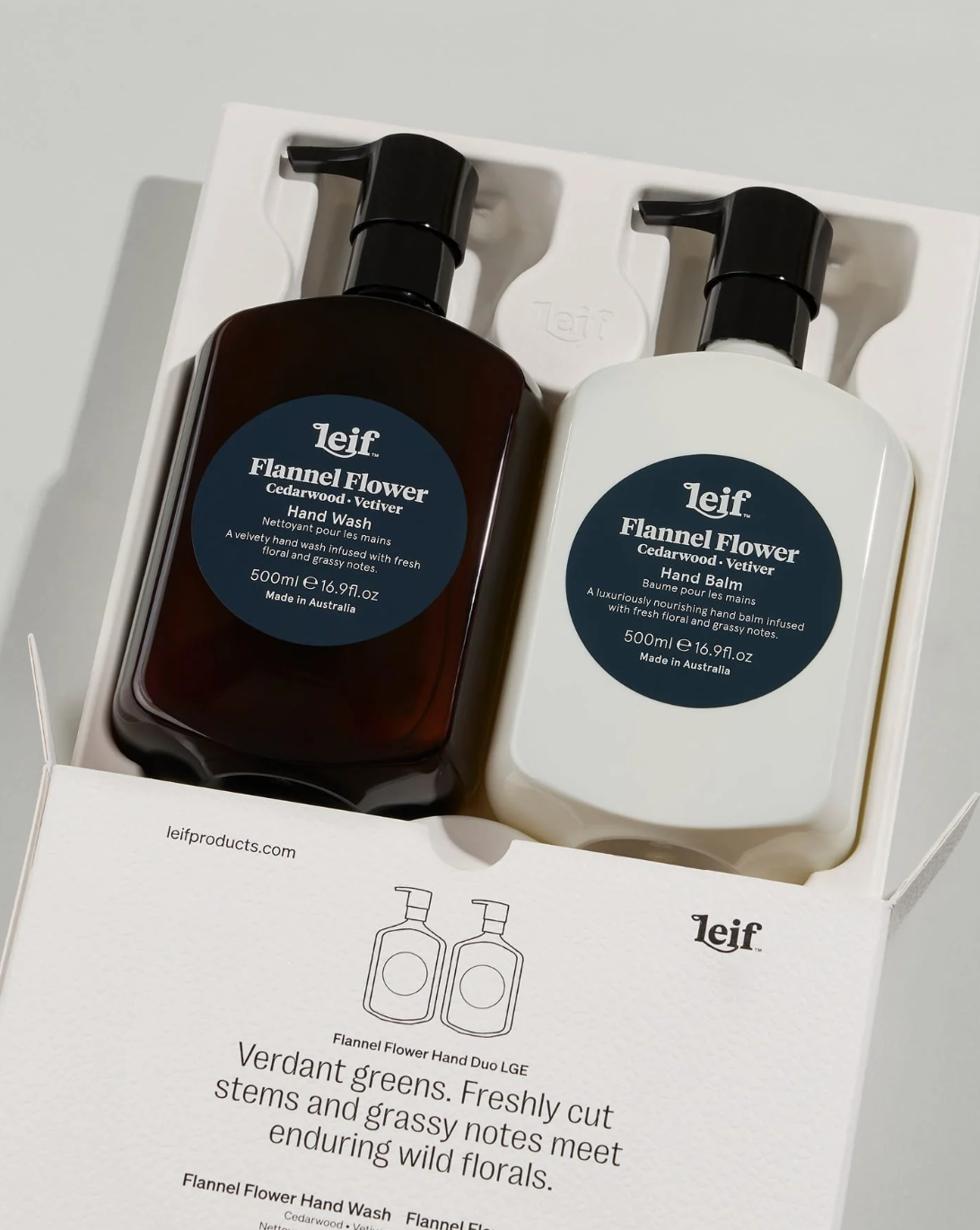 Flannel Flower Hand Duo - Large Gift Box