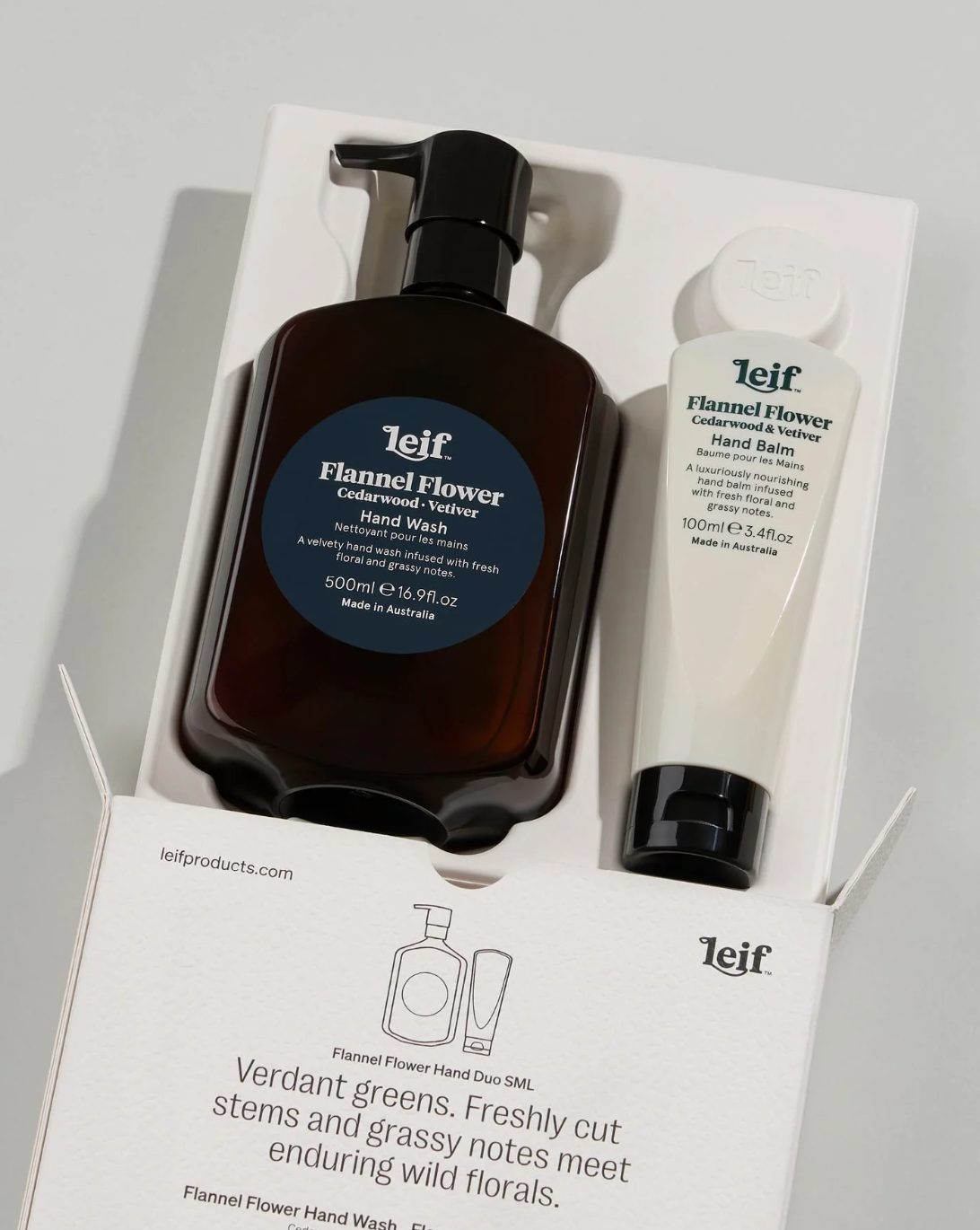 Flannel Flower Hand Duo - Small Gift Box