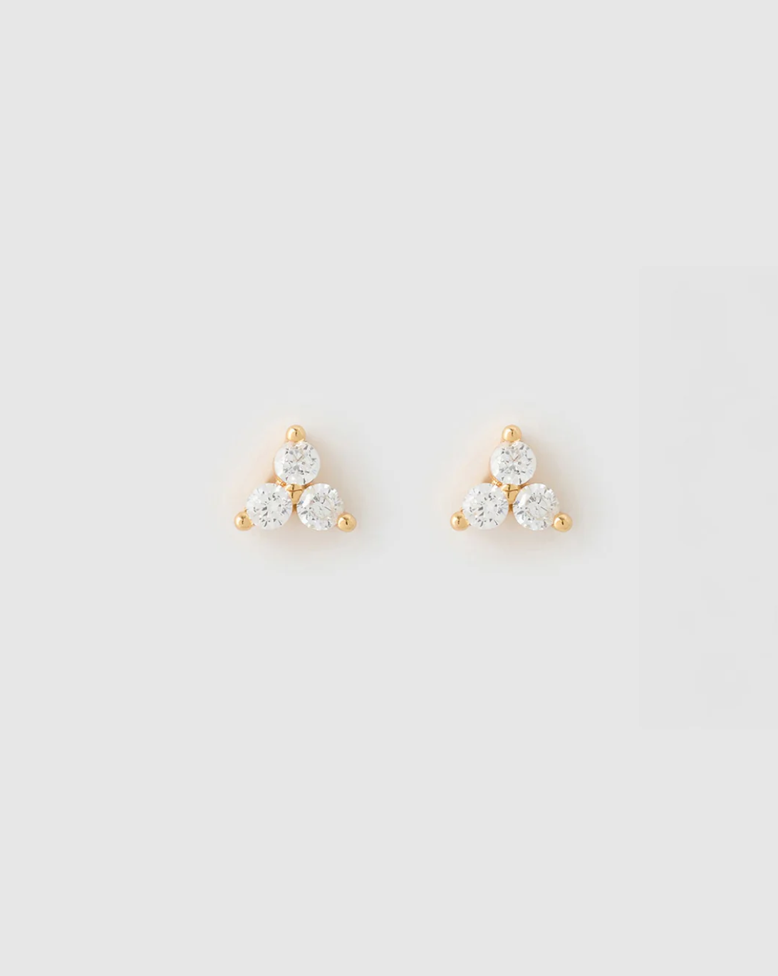 Cassia Stud Earrings - Stone