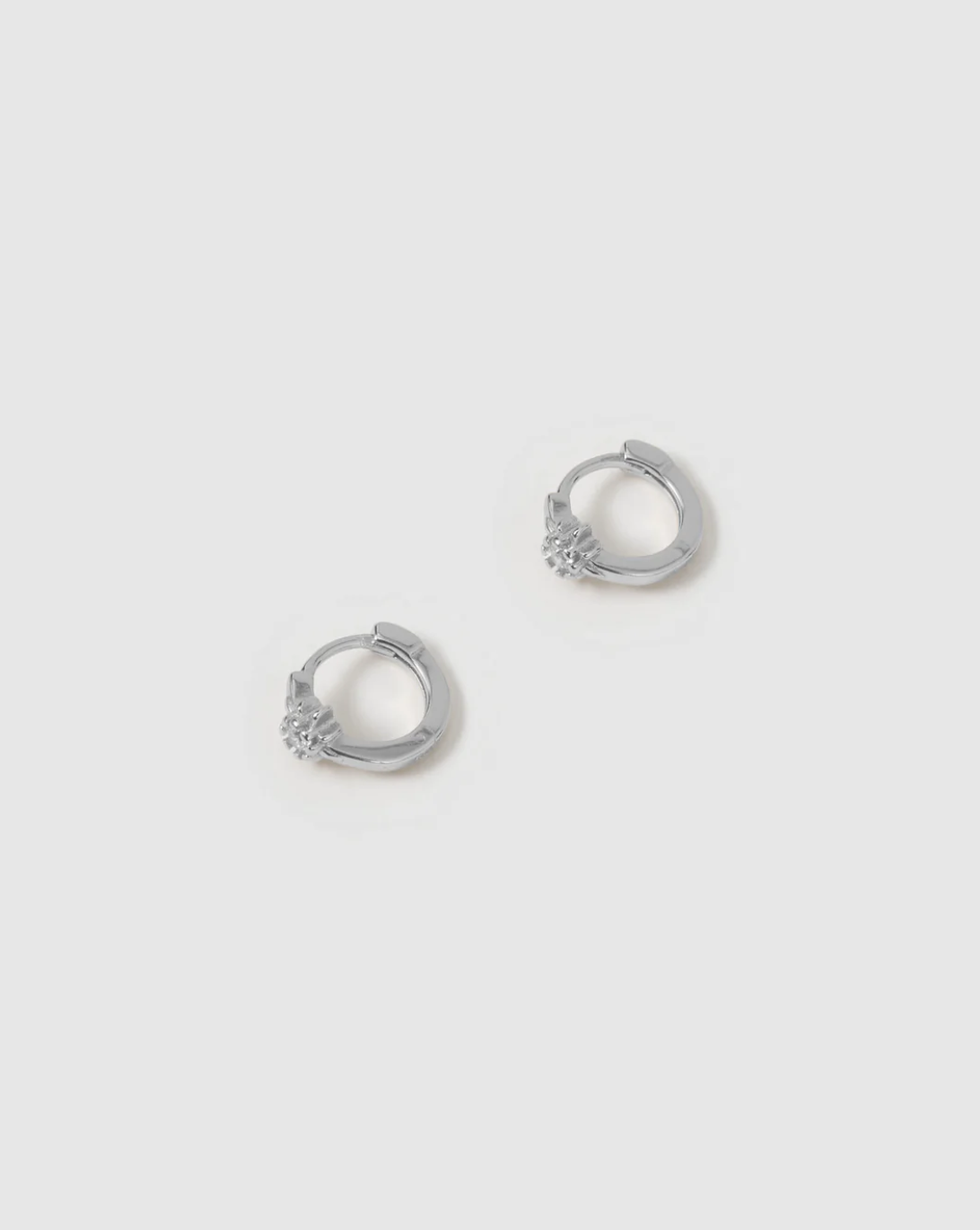 Nova Silver Huggie Earrings