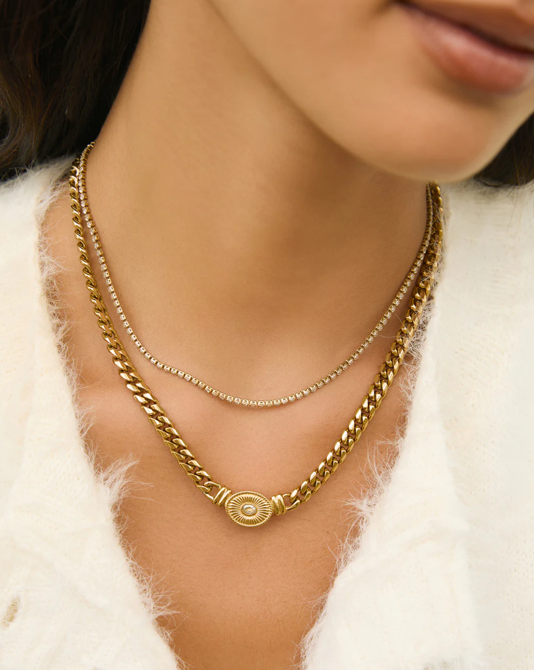 Charlize Tennis Necklace