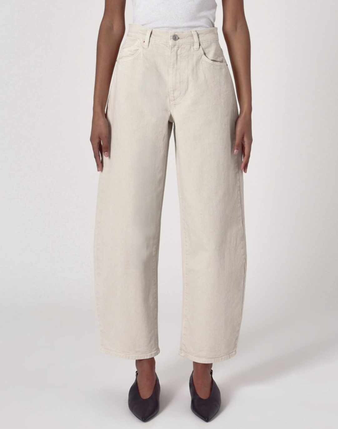 Gigi Barrel Jean - Salt