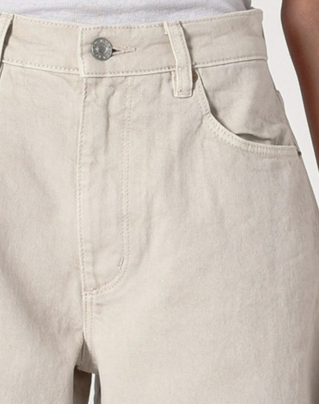 Gigi Barrel Jean - Salt