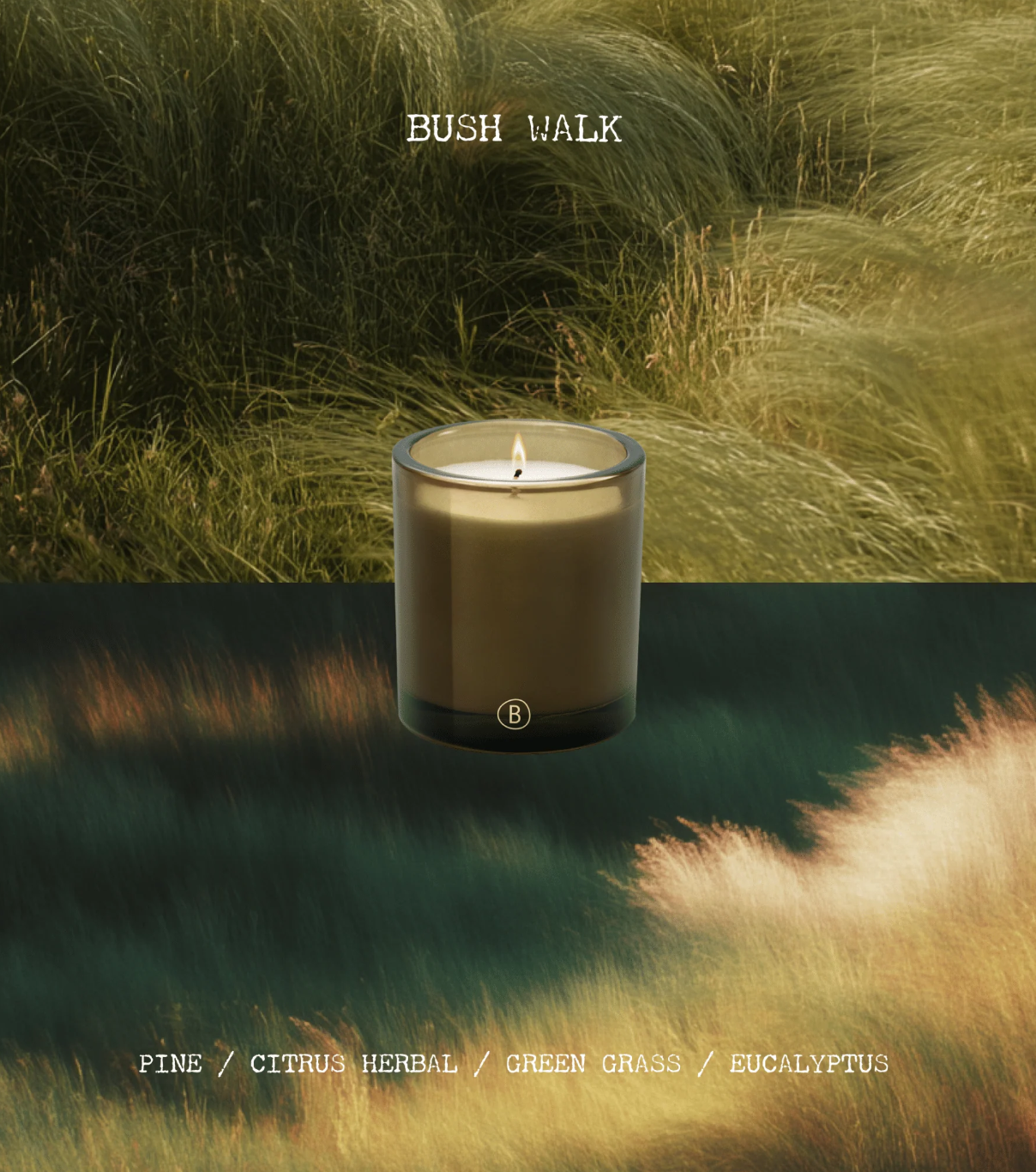 Scented Candle - Bush Walk 200g - New Packaging