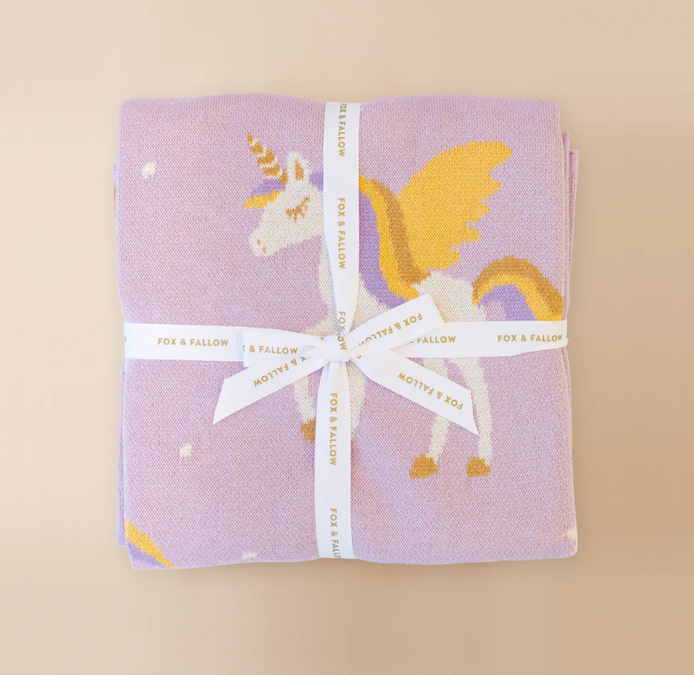 Unicorns Luxe Knitted Blanket