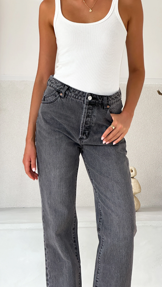 90's Relaxed - Worn Black