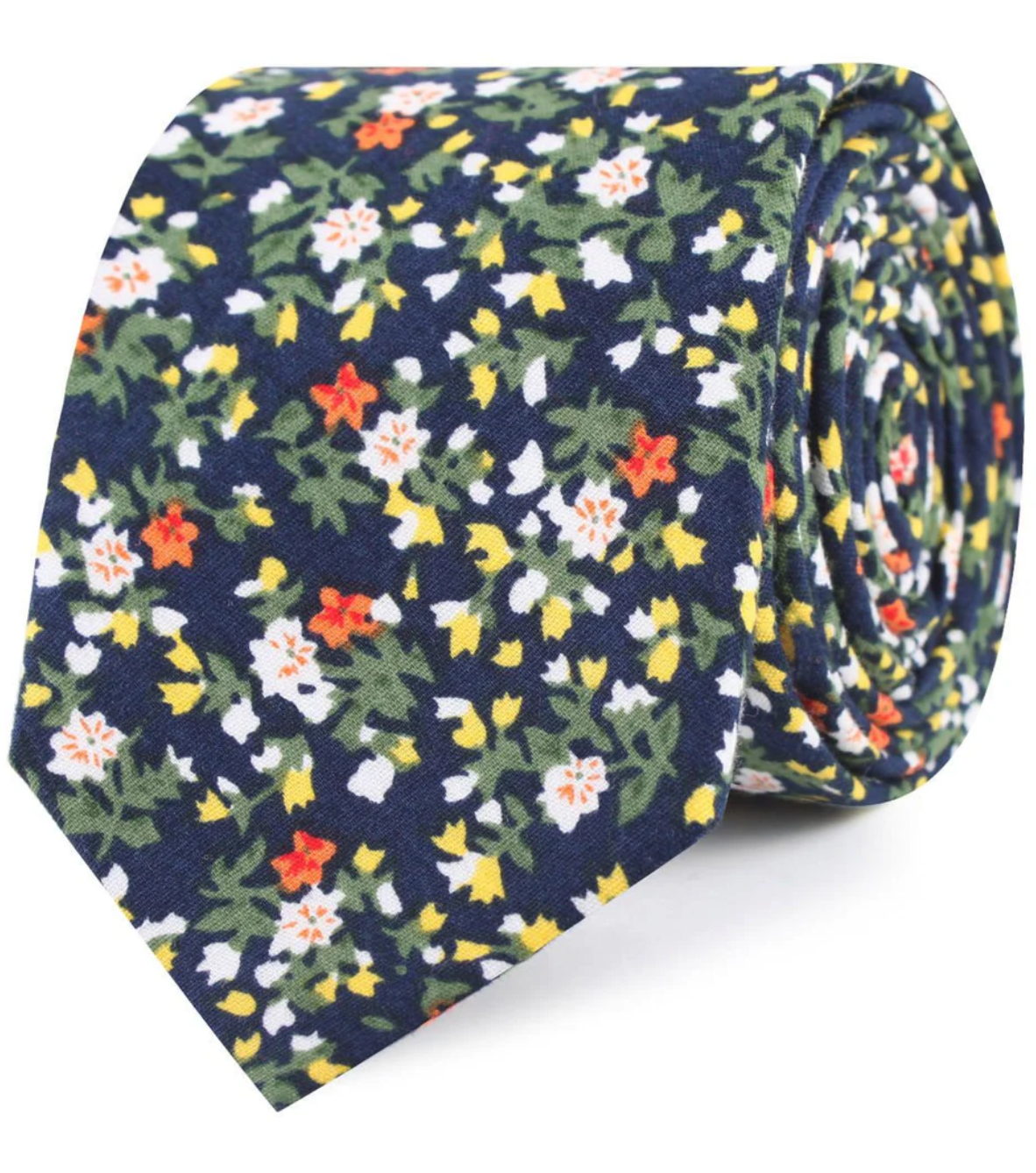 Anemone Floral Skinny Tie