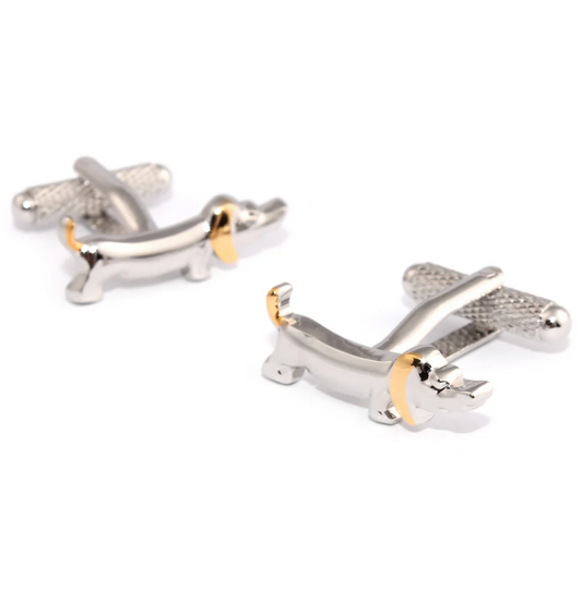 Silver Dog Cufflinks