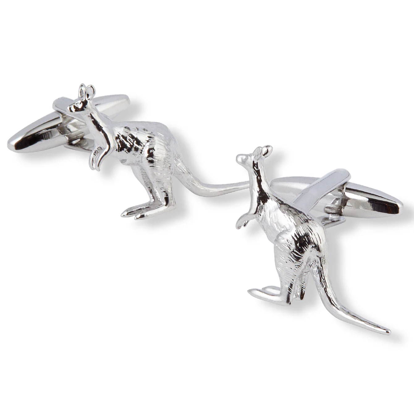 Kangaroo Silver Cufflinks