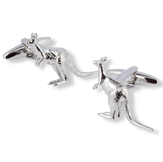Kangaroo Silver Cufflinks