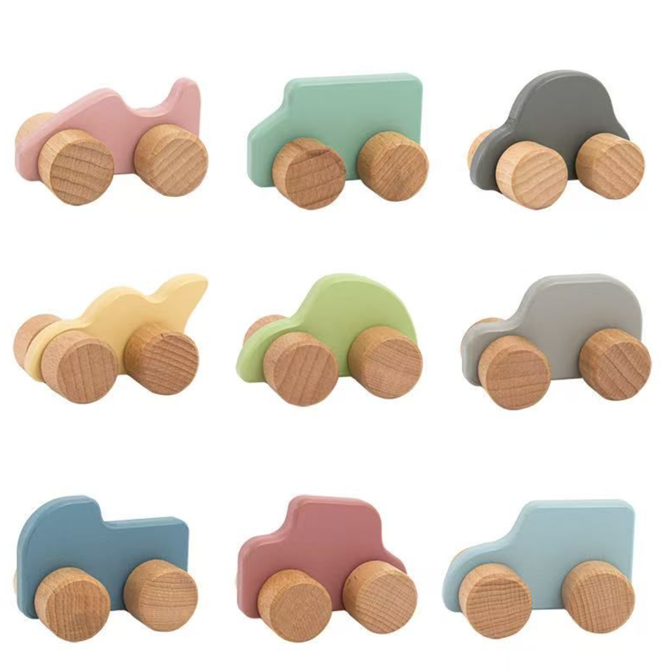 Mini Rainbow Wheels Car Set