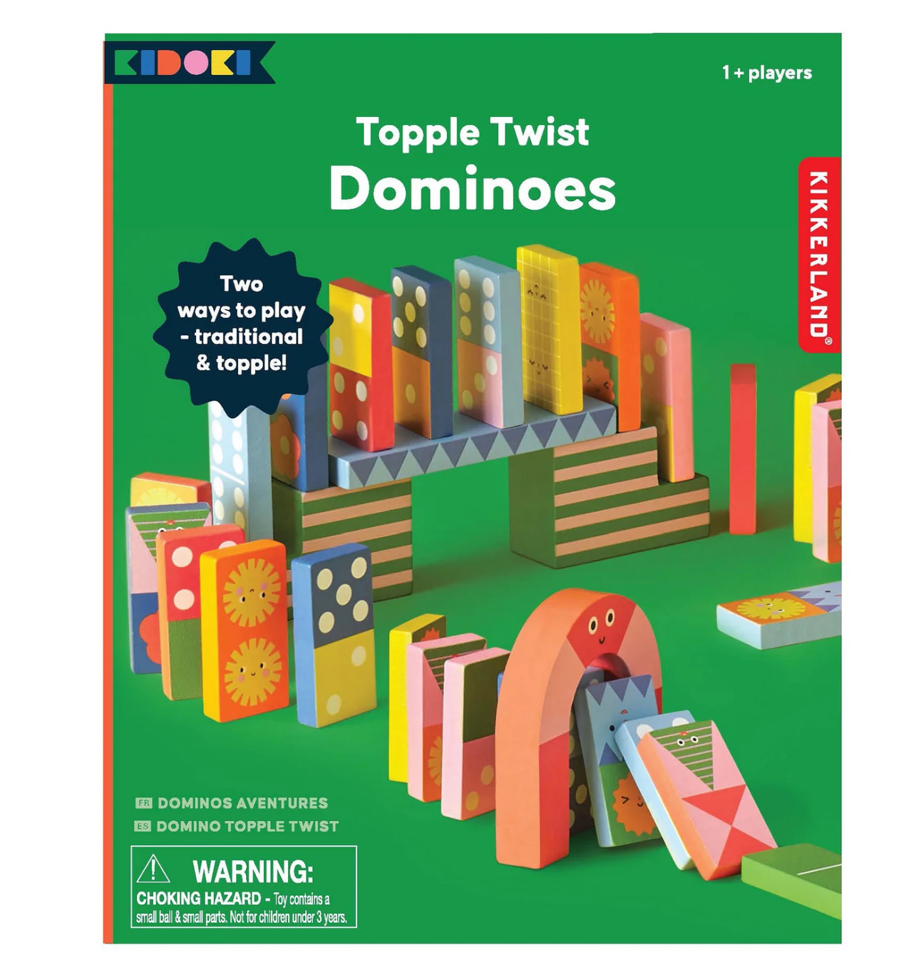 Topple Twist Dominoes - Multi Coloured