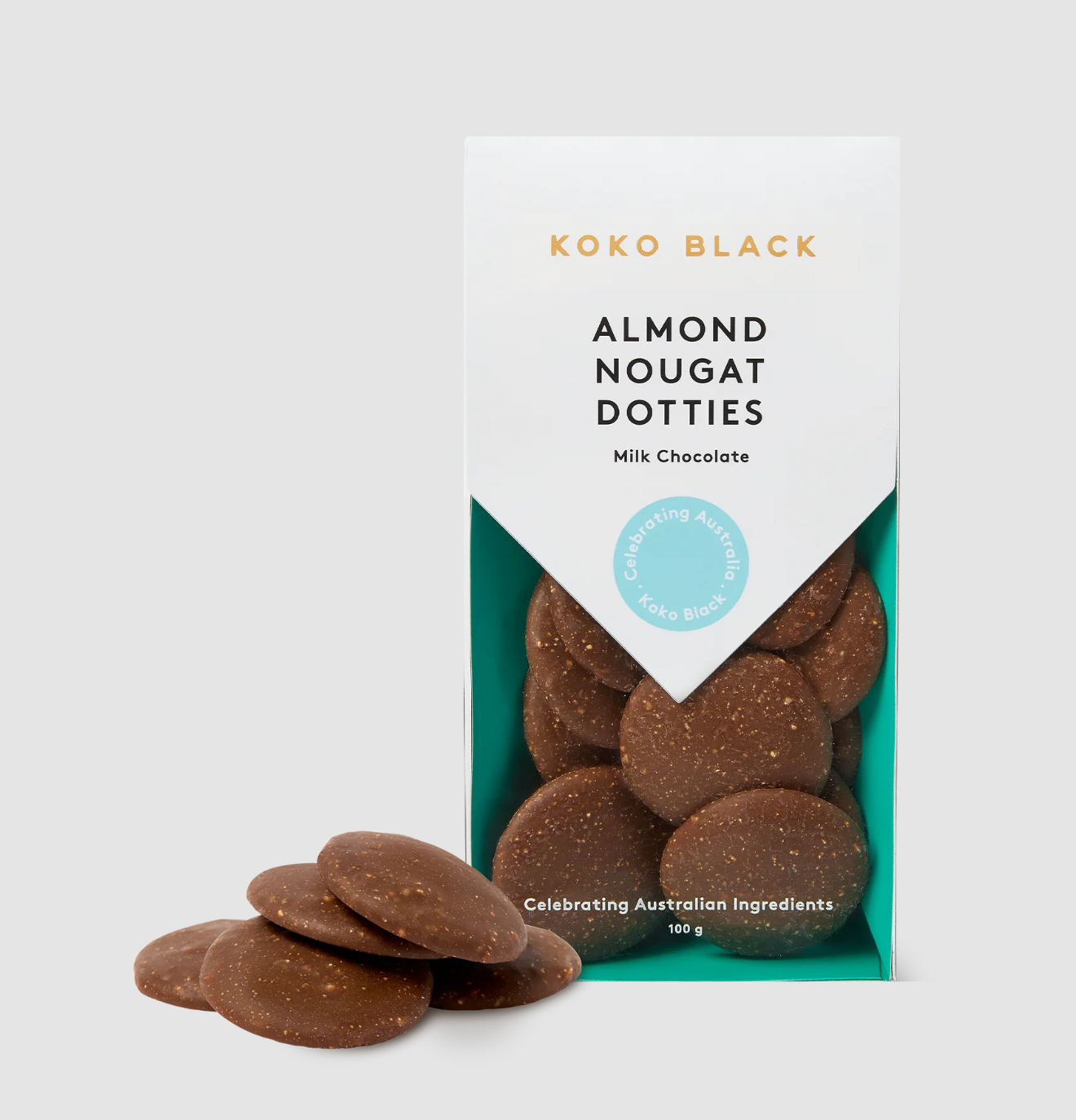 Almond Nougat Dotties 100g