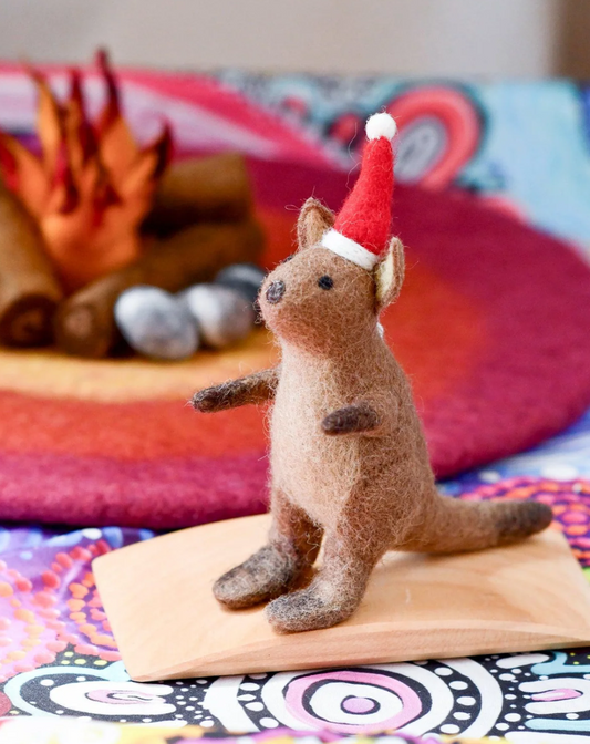 Felt Australian Christmas Ornament - Kangaroo
