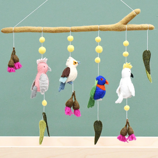 Baby Cot Mobile - Australian Birds