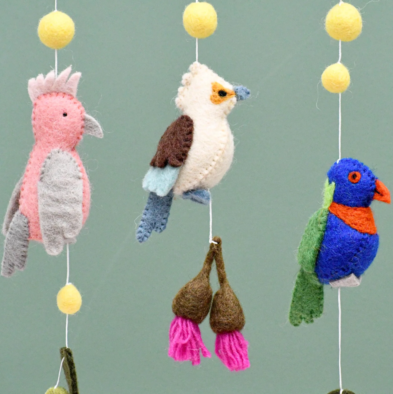 Baby Cot Mobile - Australian Birds