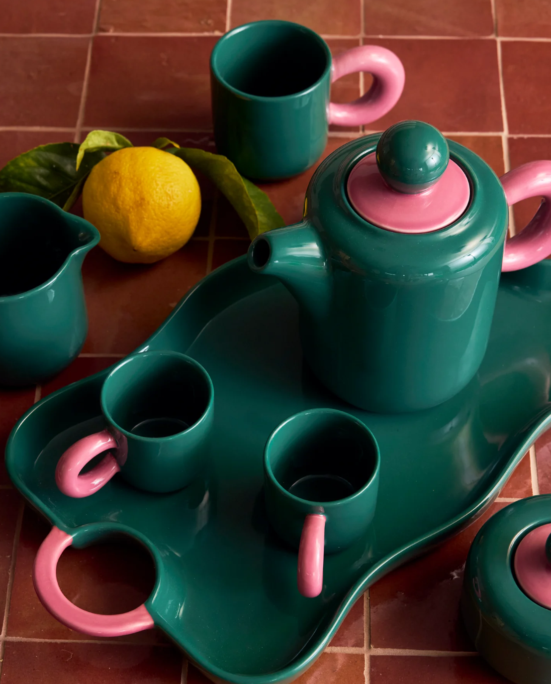 Basil Coffee Cup - Set of 2