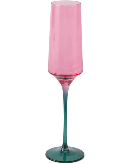 Isle of Pink Champagne Glasses - Set of 2