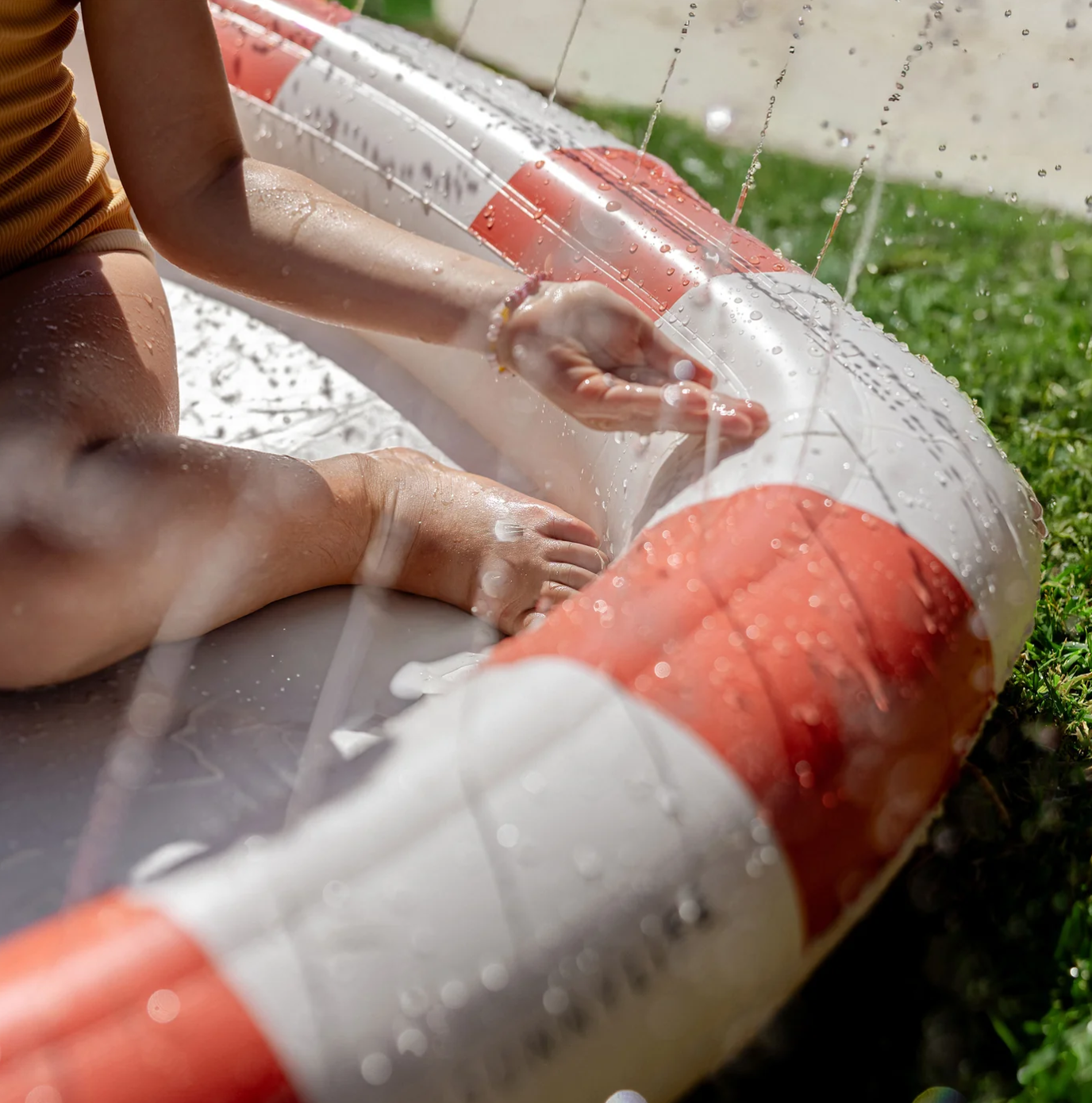 Kids Sprinkler Mat - Poppy the Peach