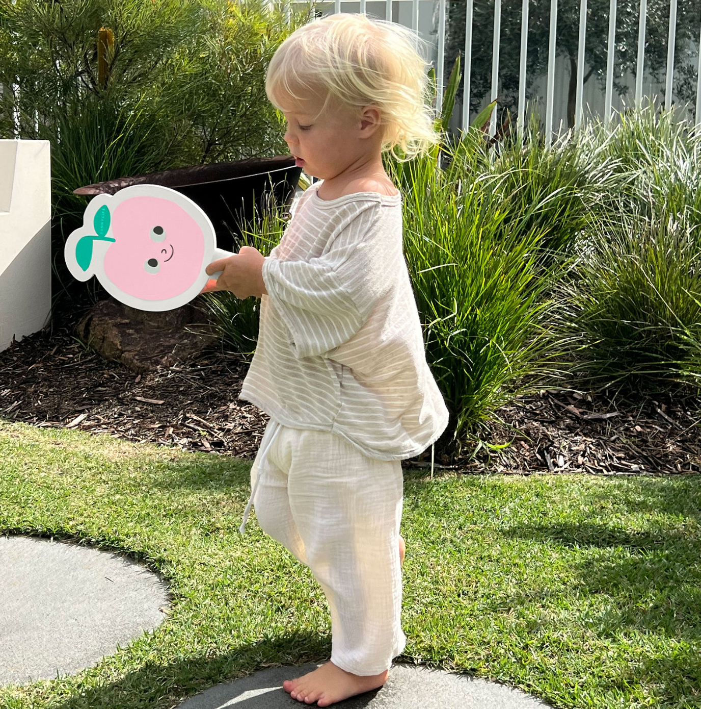 Kids Velcro Beach Bat - Poppy the Peach