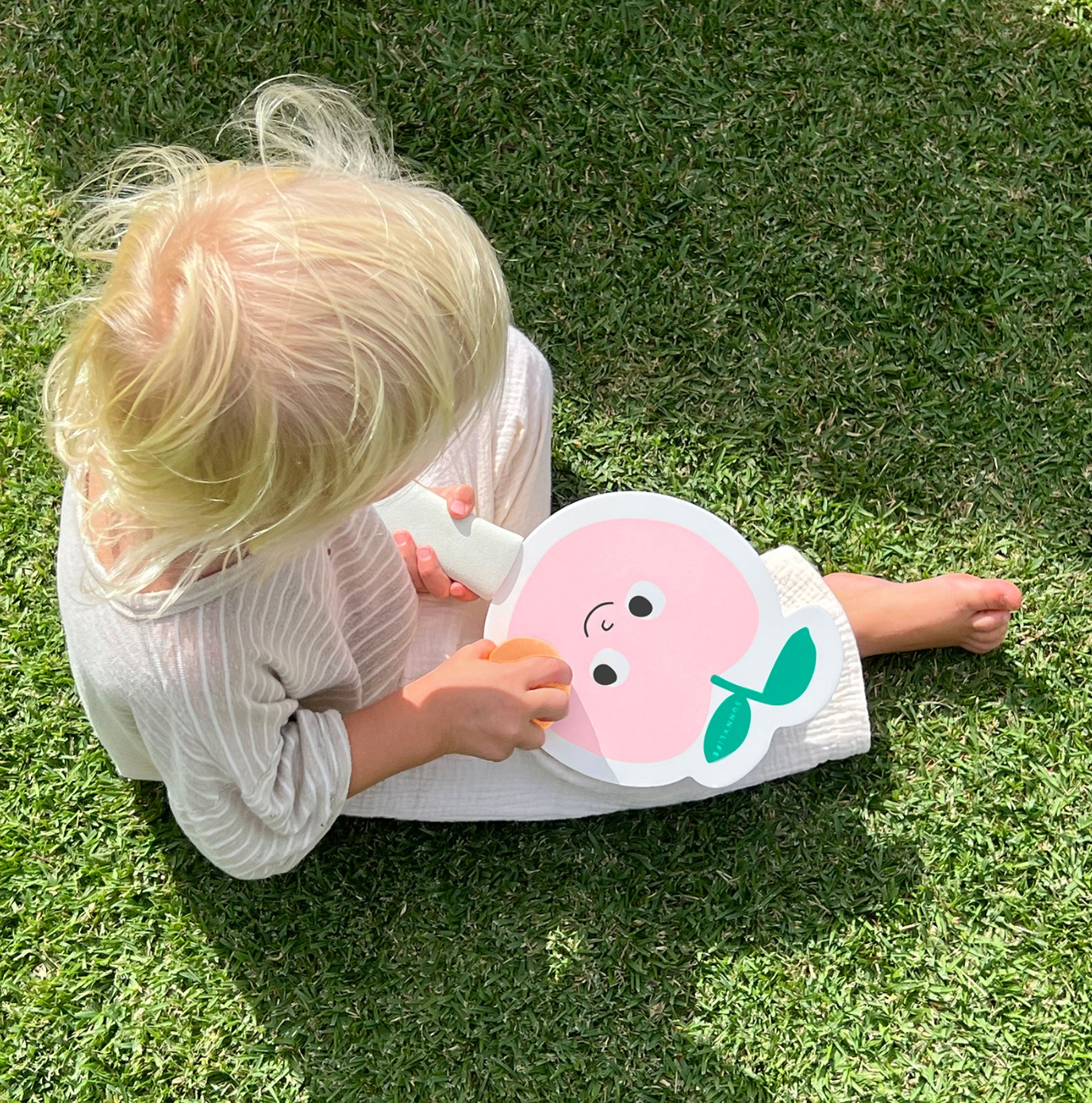 Kids Velcro Beach Bat - Poppy the Peach