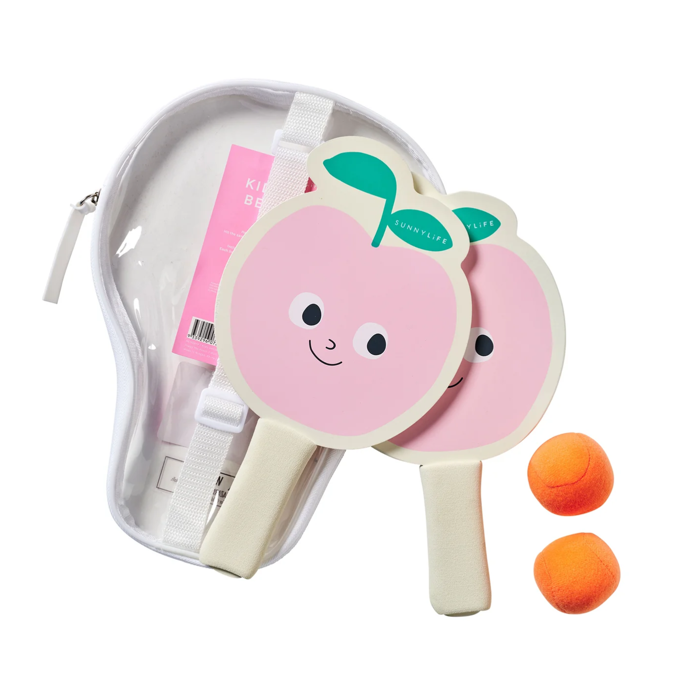 Kids Velcro Beach Bat - Poppy the Peach