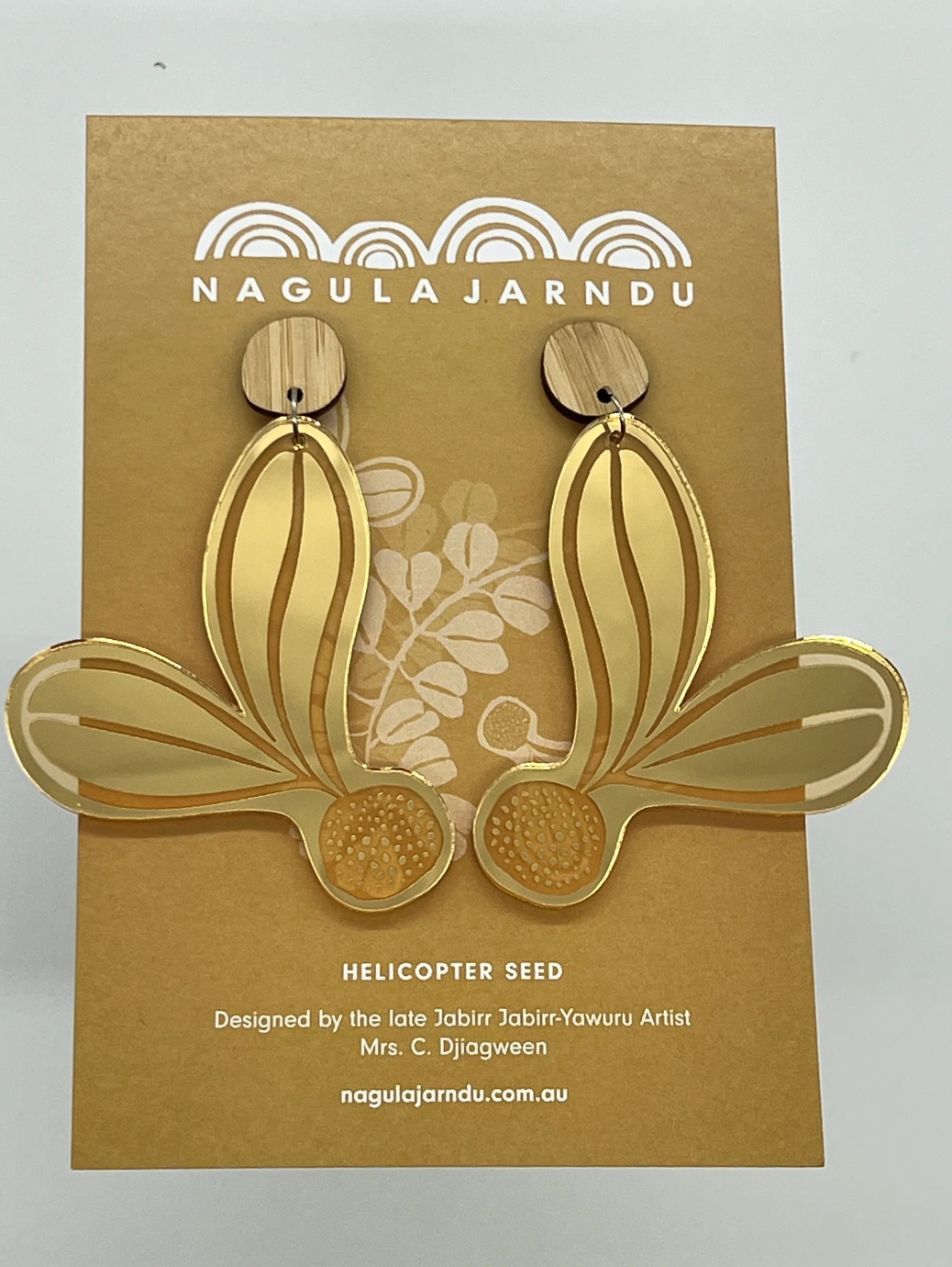 Helicopter Seed Earrings