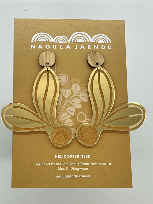 Helicopter Seed Earrings