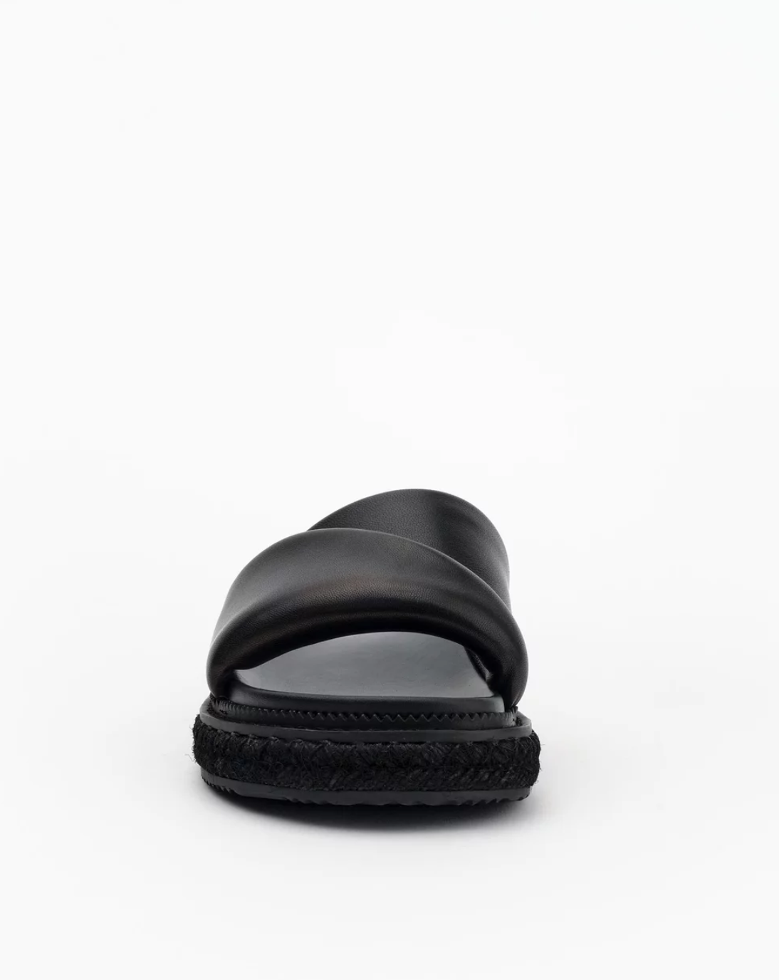 Petra Slides - Black Leather