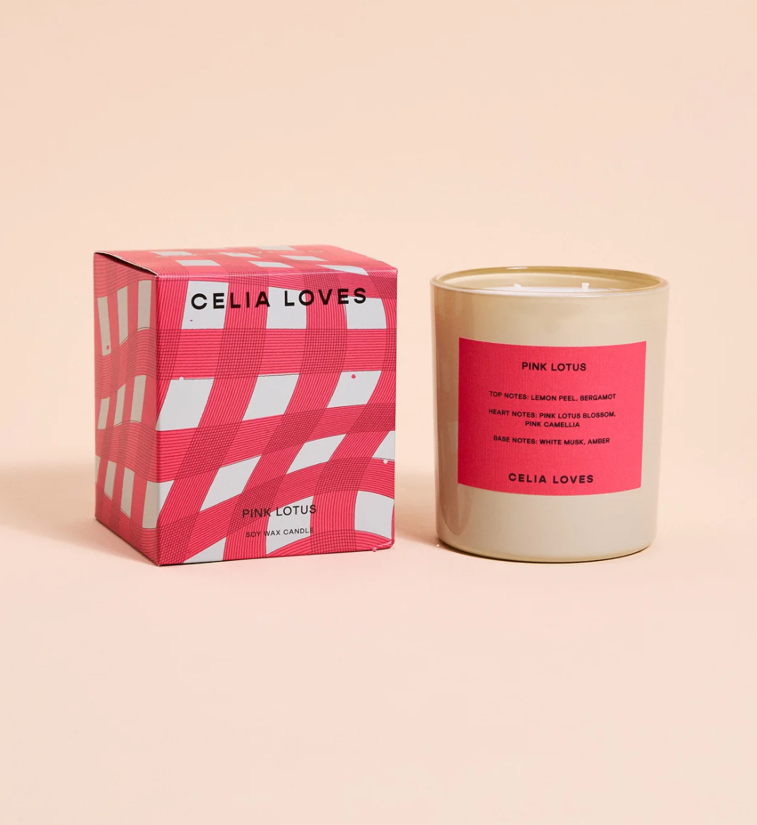 Pink Lotus Candle