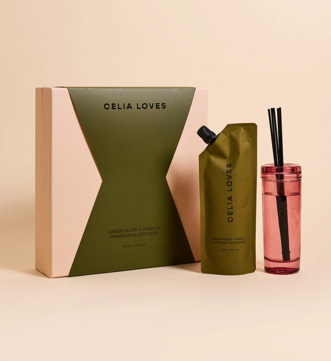 Diffuser Set Green Moss & Vanilla