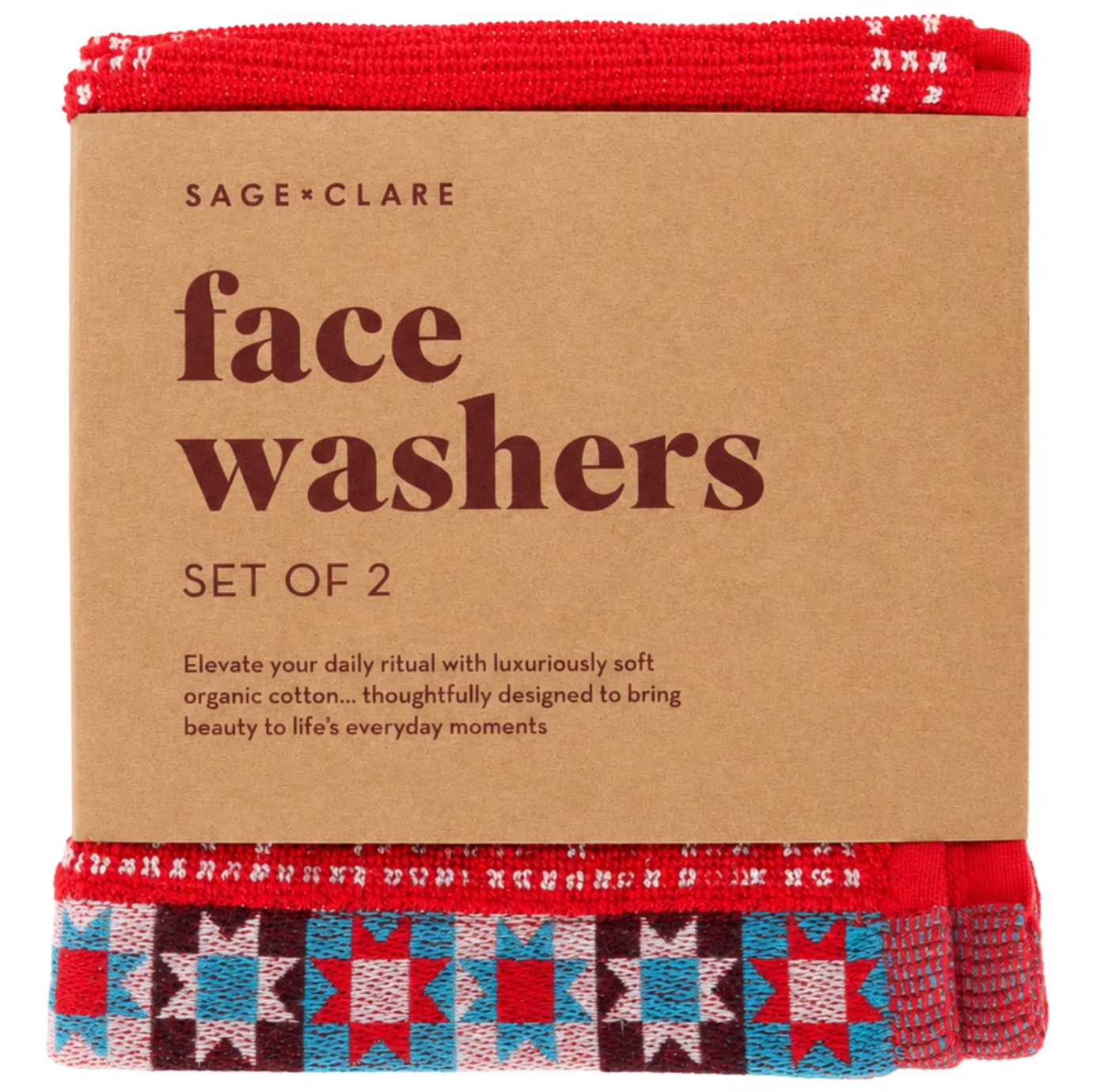 Bonny Face Washer Set - Poppy