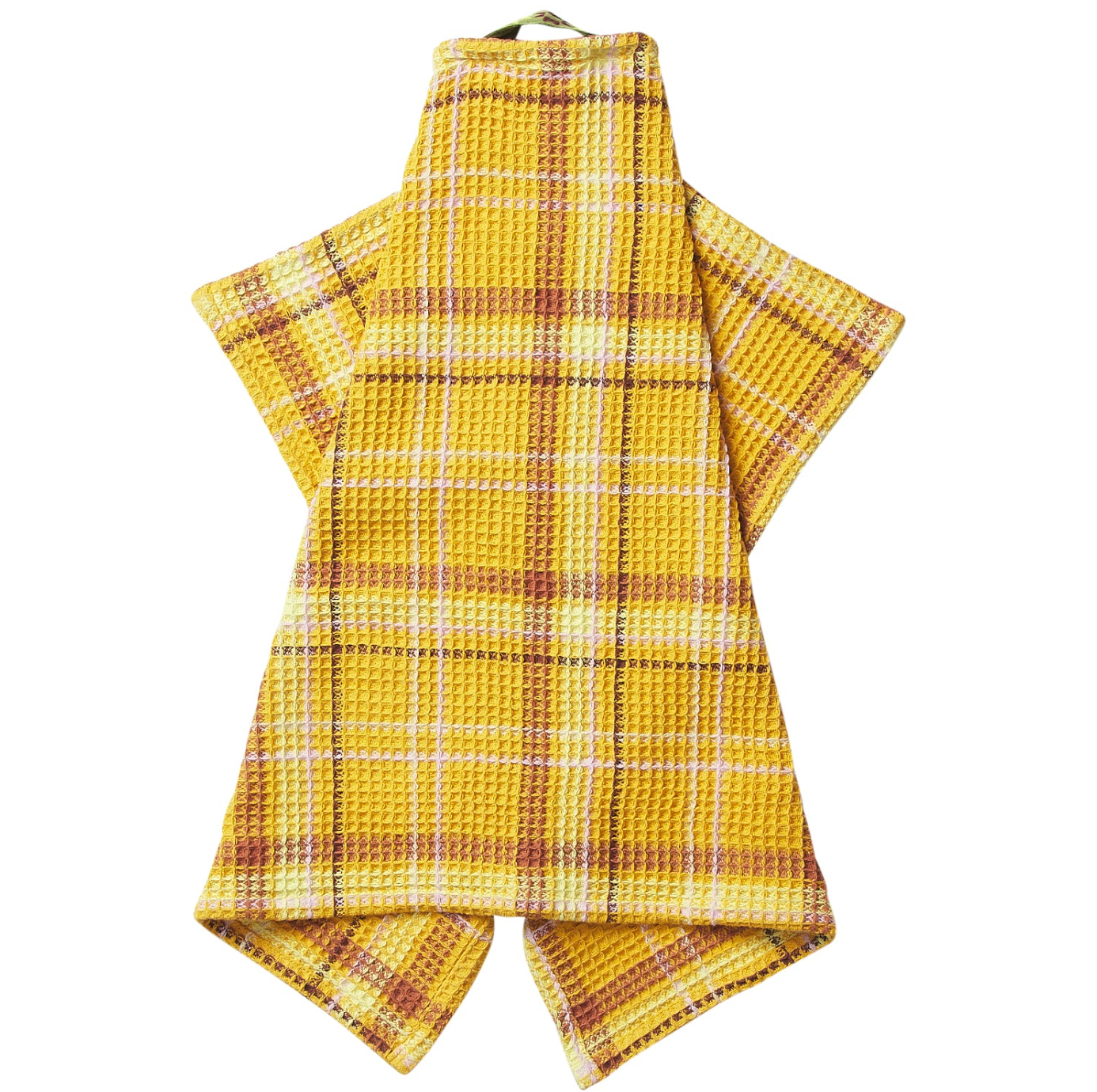 Frances Waffle Tea Towel - Ochre