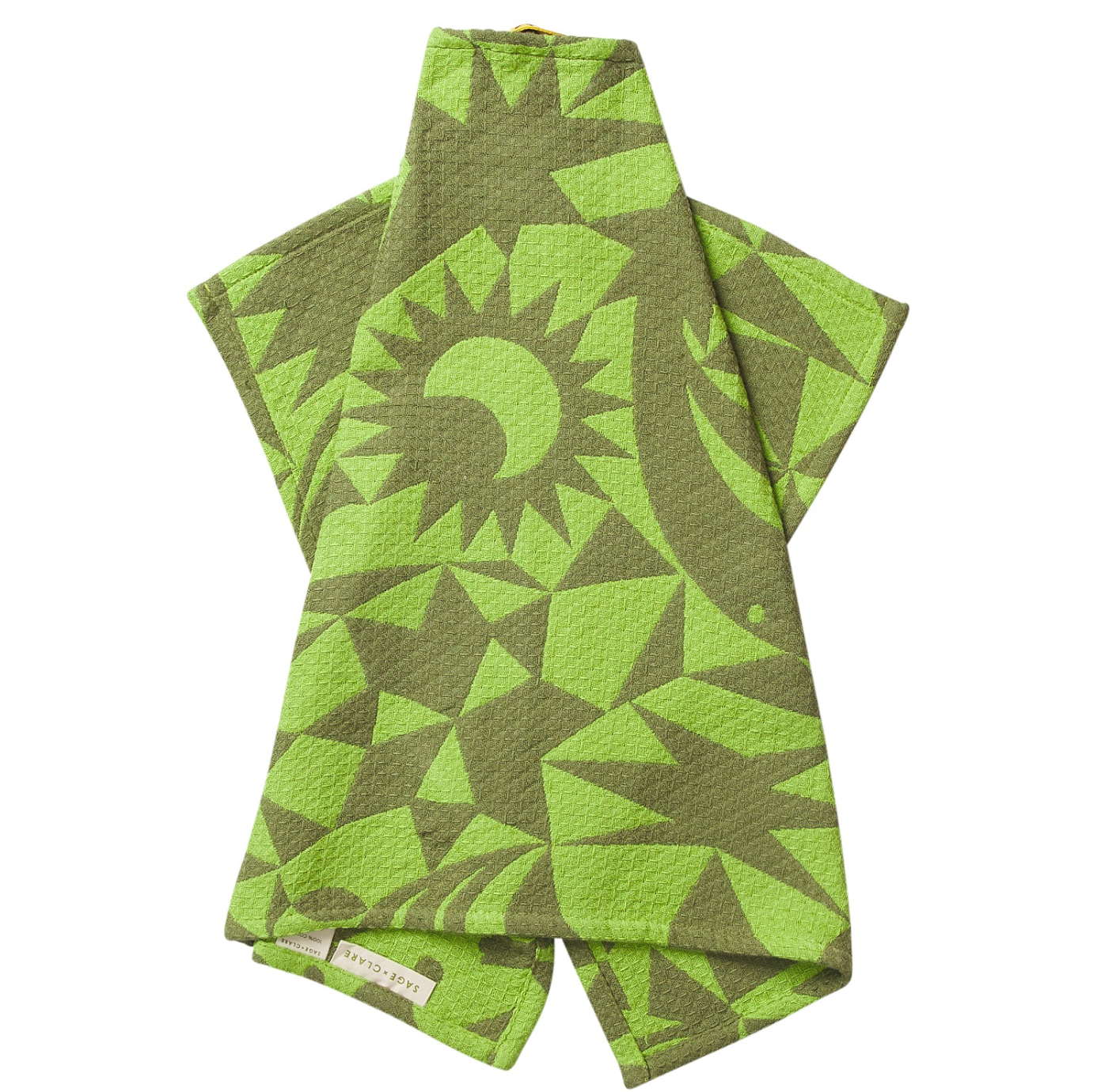 Nora Tea Towel - Cactus Green