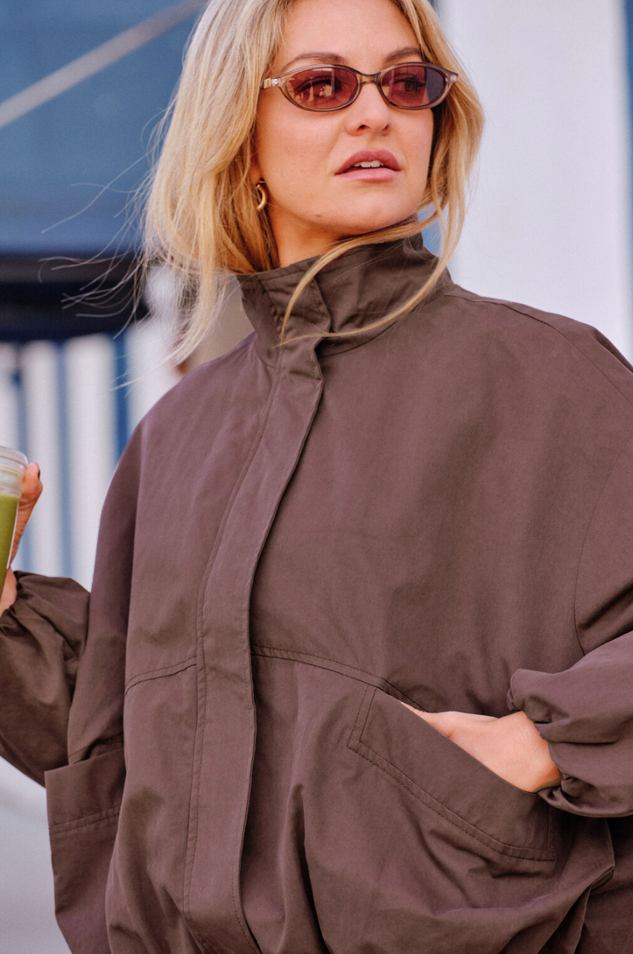 Gwen Bubble Jacket - Brunette