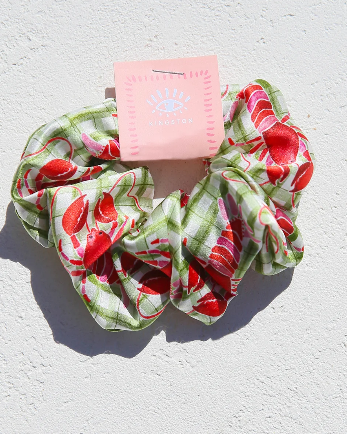 Lobster Scrunchie 100% Silk
