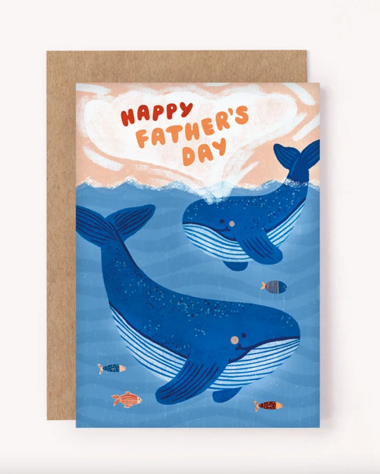 Happy Father's Day Whale Card