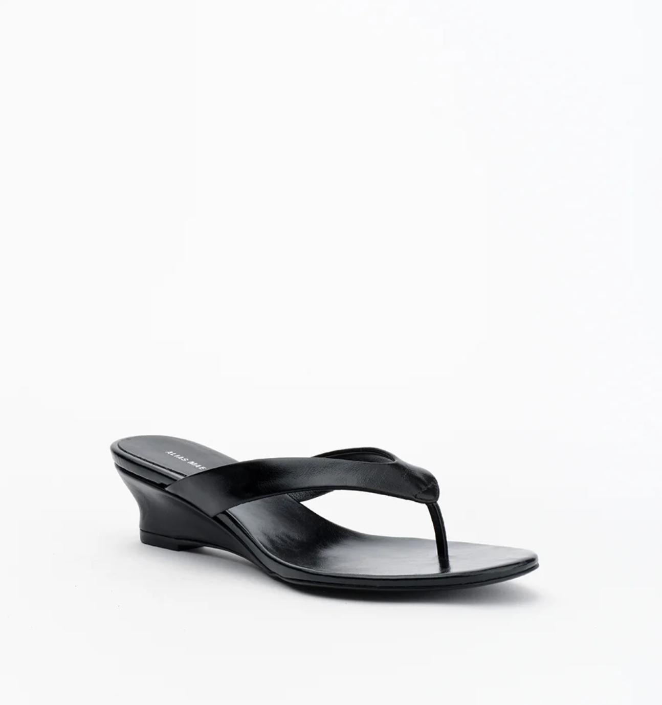 Jilly Slides - Black Oily Crinkle Leather