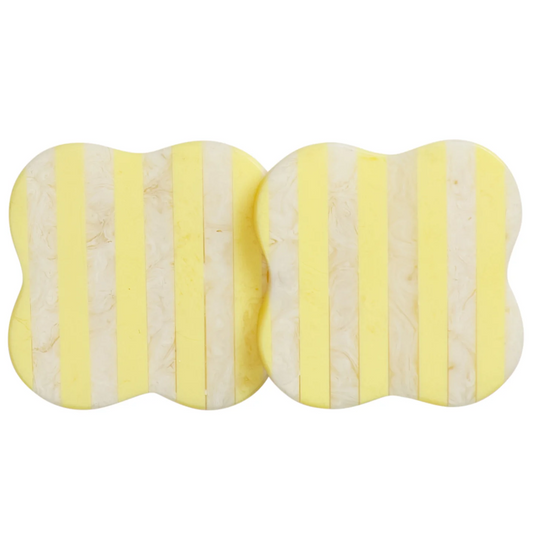Noellyn Resin Coasters - Set of 2 - Aspen Gold