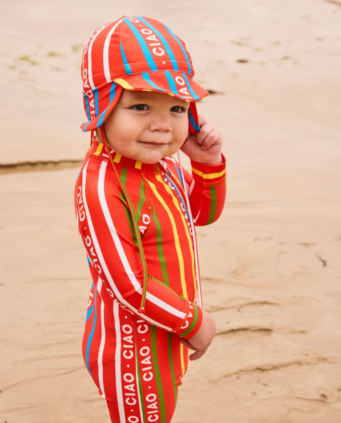 Ciao Stripe Baby Long Sleeve Bathers - Various Sizes