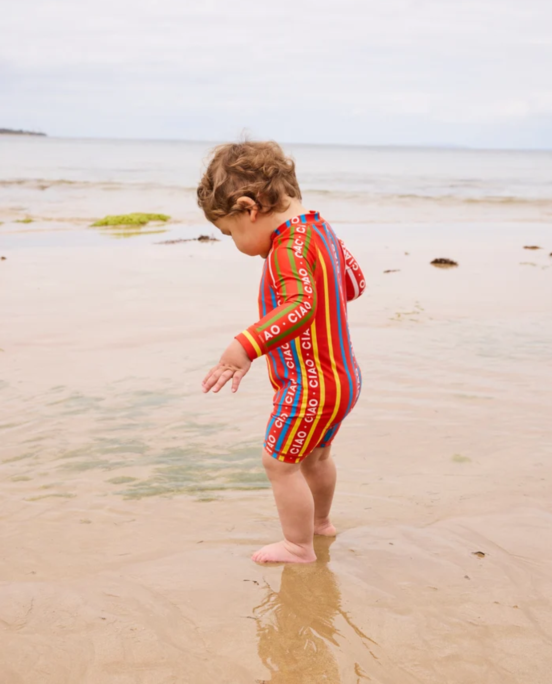 Ciao Stripe Baby Long Sleeve Bathers - Various Sizes