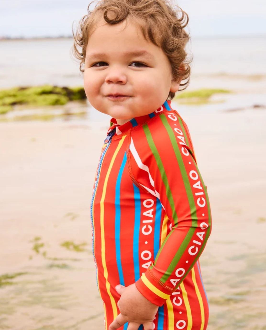 Ciao Stripe Baby Long Sleeve Bathers - Various Sizes