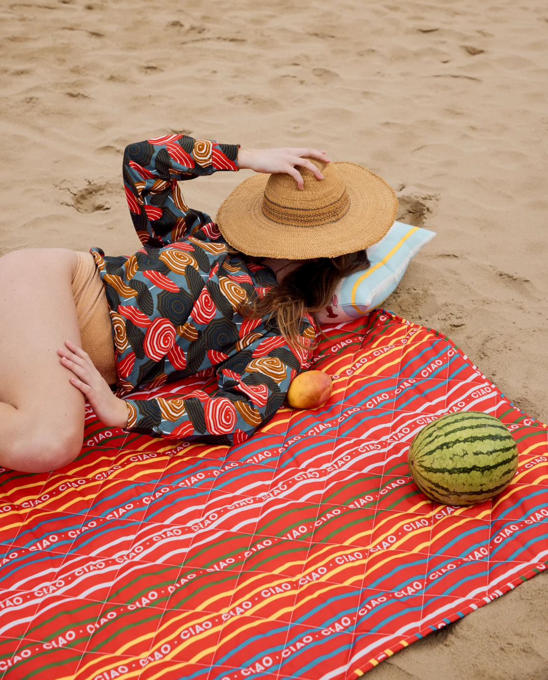 Ciao Stripe Picnic Mat