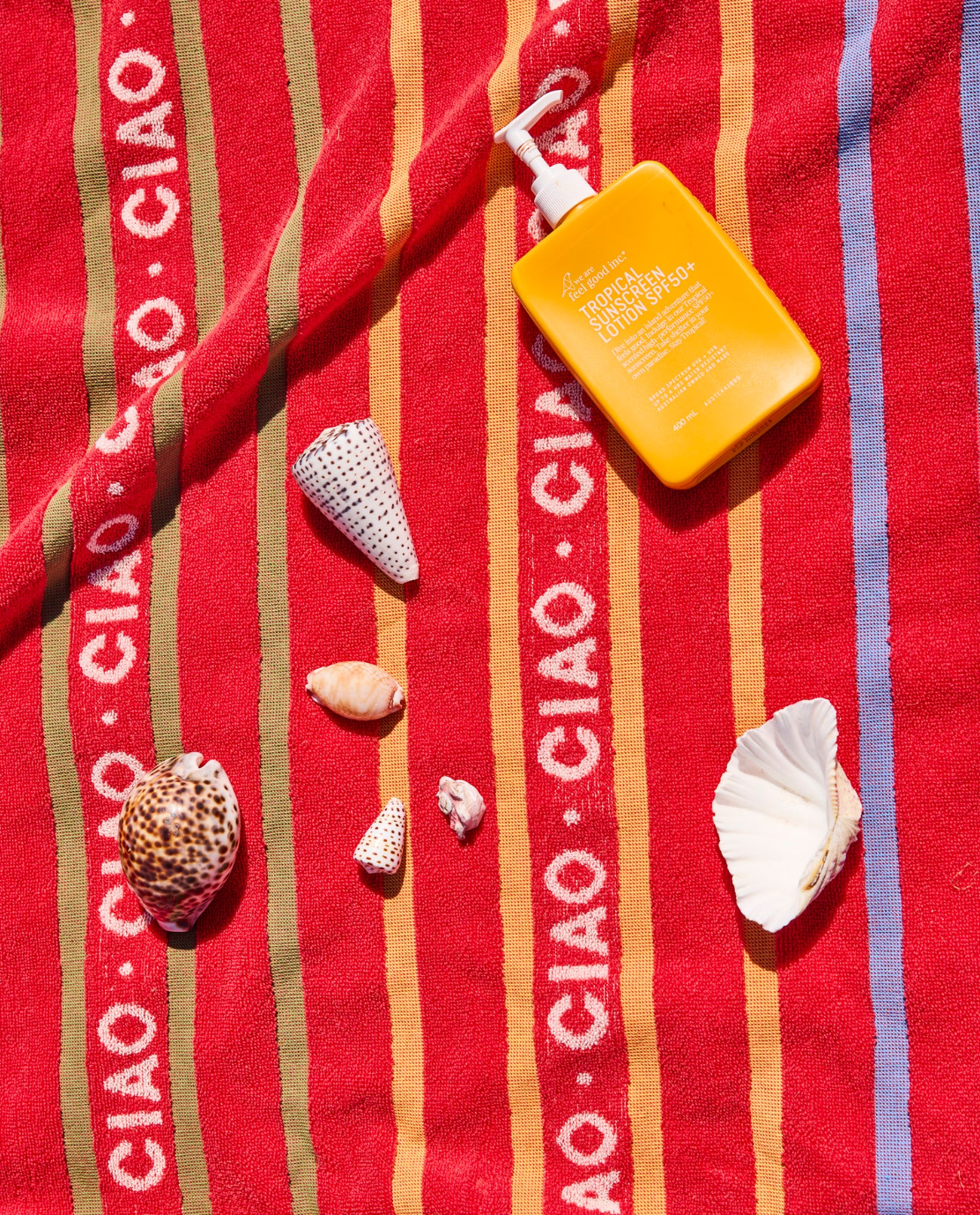 Ciao Stripe Terry Beach Towel