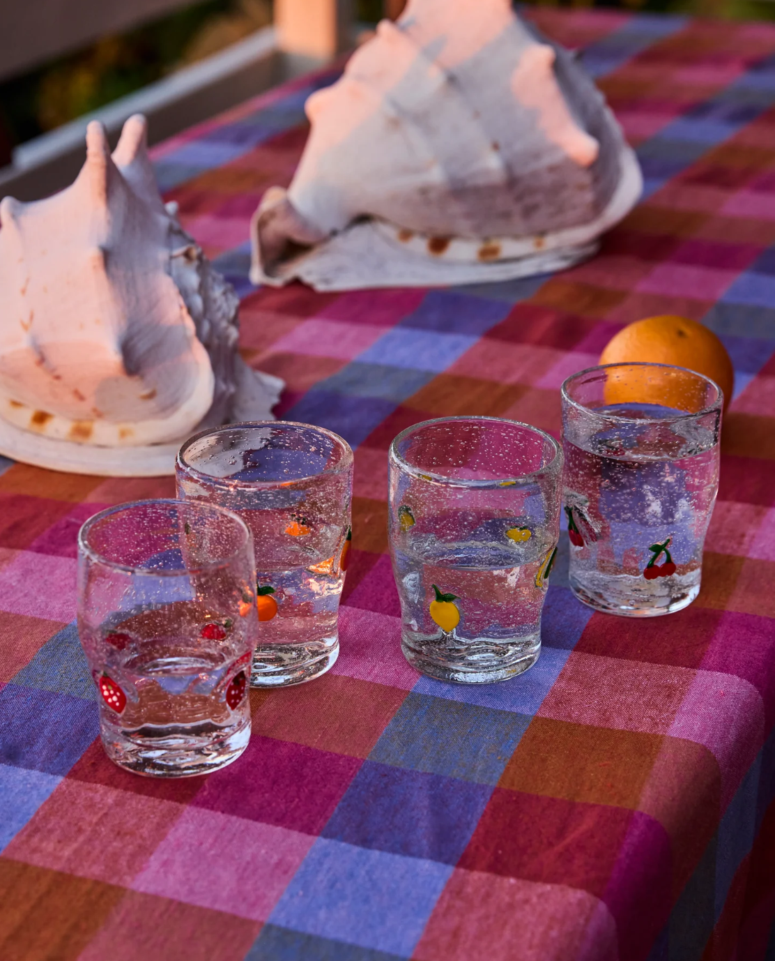 Fruity Tumbler Glasses - Set of 4