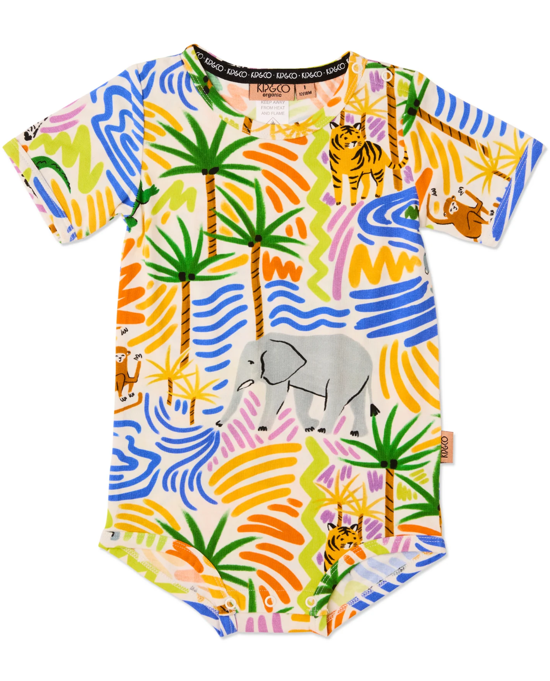 Savannah Organic Short Sleeve Romper - Various Sizes