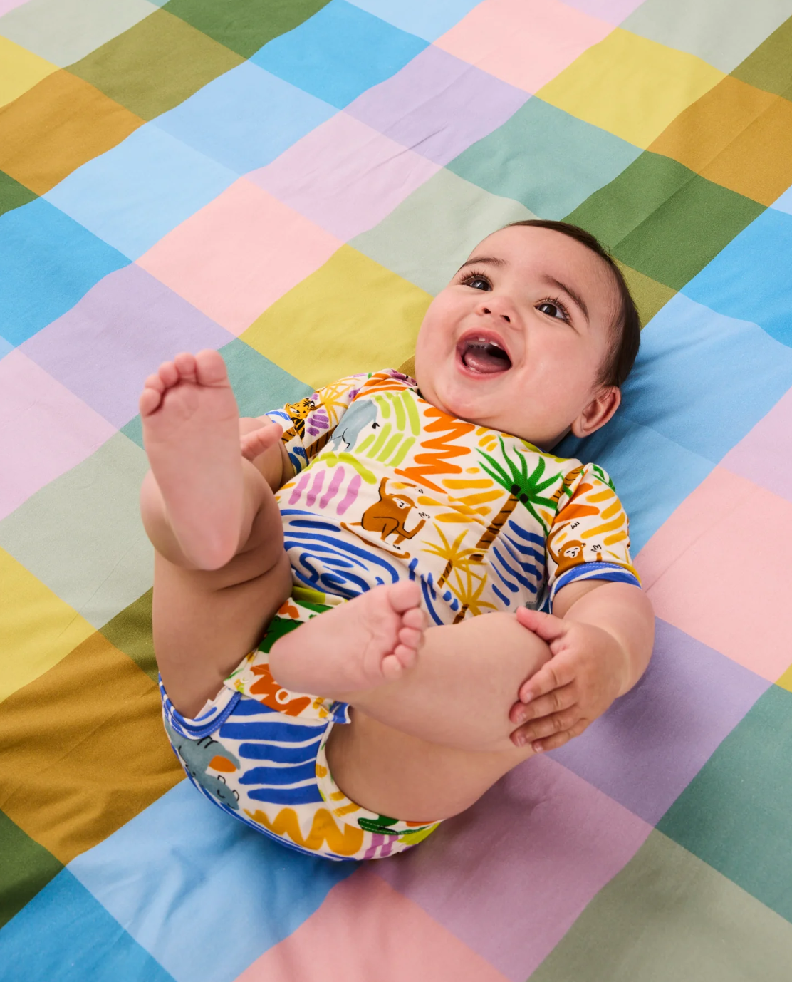 Savannah Organic Short Sleeve Romper - Various Sizes