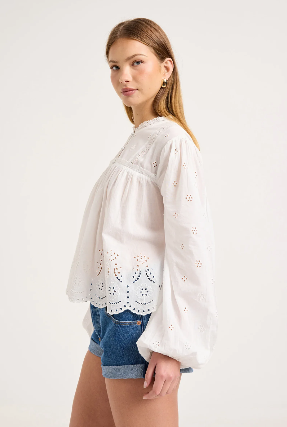 Darling Voile Blouse - White